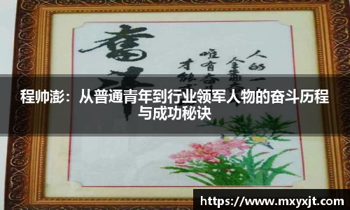 程帅澎：从普通青年到行业领军人物的奋斗历程与成功秘诀